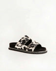 Deen Canyon Sandals - Black And White Cowhide
