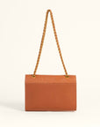 Savi Small Embossed & Grained Leather Bag - Amber Glow