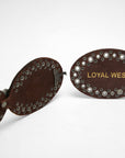 Alta Buena Leather Belt In Calfskin-Dark Brown