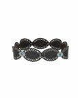 Alta Buena Leather Belt In Calfskin-Black