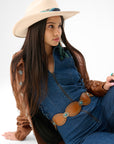 Alta Buena Leather Belt In Calfskin-Brown