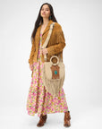Sedona Tassle Bag In Suede Leather