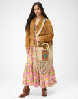 Sedona Tassle Bag In Suede Leather