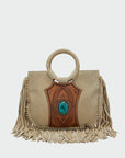 Sedona Tassle Bag In Suede Leather
