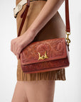 Savi Mini Bag In Handtooled Leather