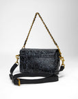 Savi Mini Bag In Calf Leather - Black