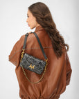 Savi Mini Bag In Calf Leather - Black