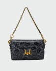 Savi Mini Bag In Calf Leather - Black