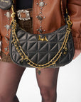Joe Quilted Nappa Leather Bag-Black
