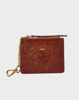 Sophia Credit Card Holder In Handtooled Leather
