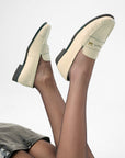 Leather Loafers - White