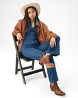 Loyal West X Myra Handtooled Booties - Turquoise