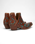 Loyal West X Myra Handtooled Booties - Turquoise