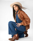 Loyal West X Myra Handtooled Booties - Turquoise