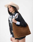 LW Large Purse - In Suede Leather