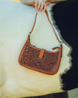 Dannia Large Purse - Saddle Brown