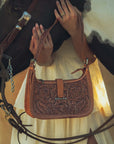 Dannia Large Purse - Saddle Brown