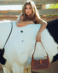 Dannia Large Purse - Saddle Brown