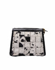 LW SCRAPPY MEDIUM CHAIN BAG IN COWHIDE AND BLACK CALFSKIN