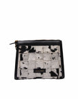 LW SCRAPPY MEDIUM CHAIN BAG IN COWHIDE AND BLACK CALFSKIN