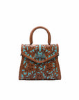 Leon Mini Handle Purse - Whiskey & Water