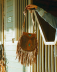 Mojave Tassle Bag In Brunette Leather