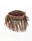 Mojave Tassle Bag In Brunette Leather