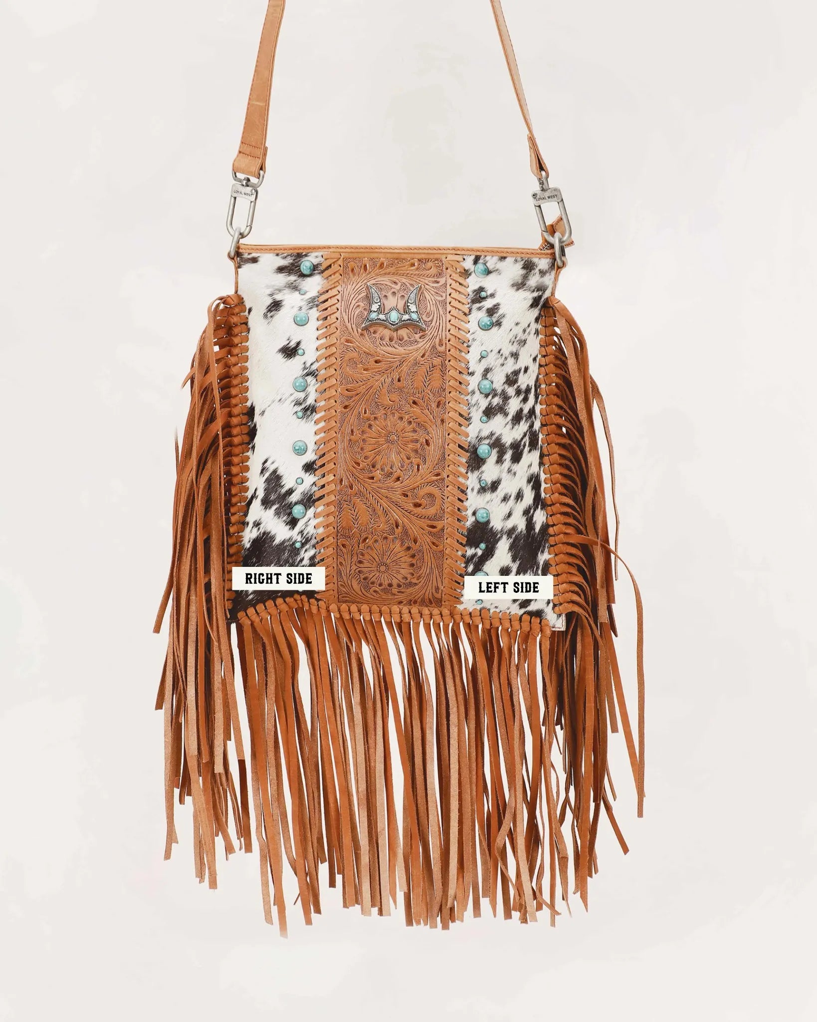 Tucson Cowhide Tassle Bag