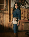 Ranch Queen Cowhide Tassle-Bag
