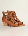 Lace Up Booties In Calfskin