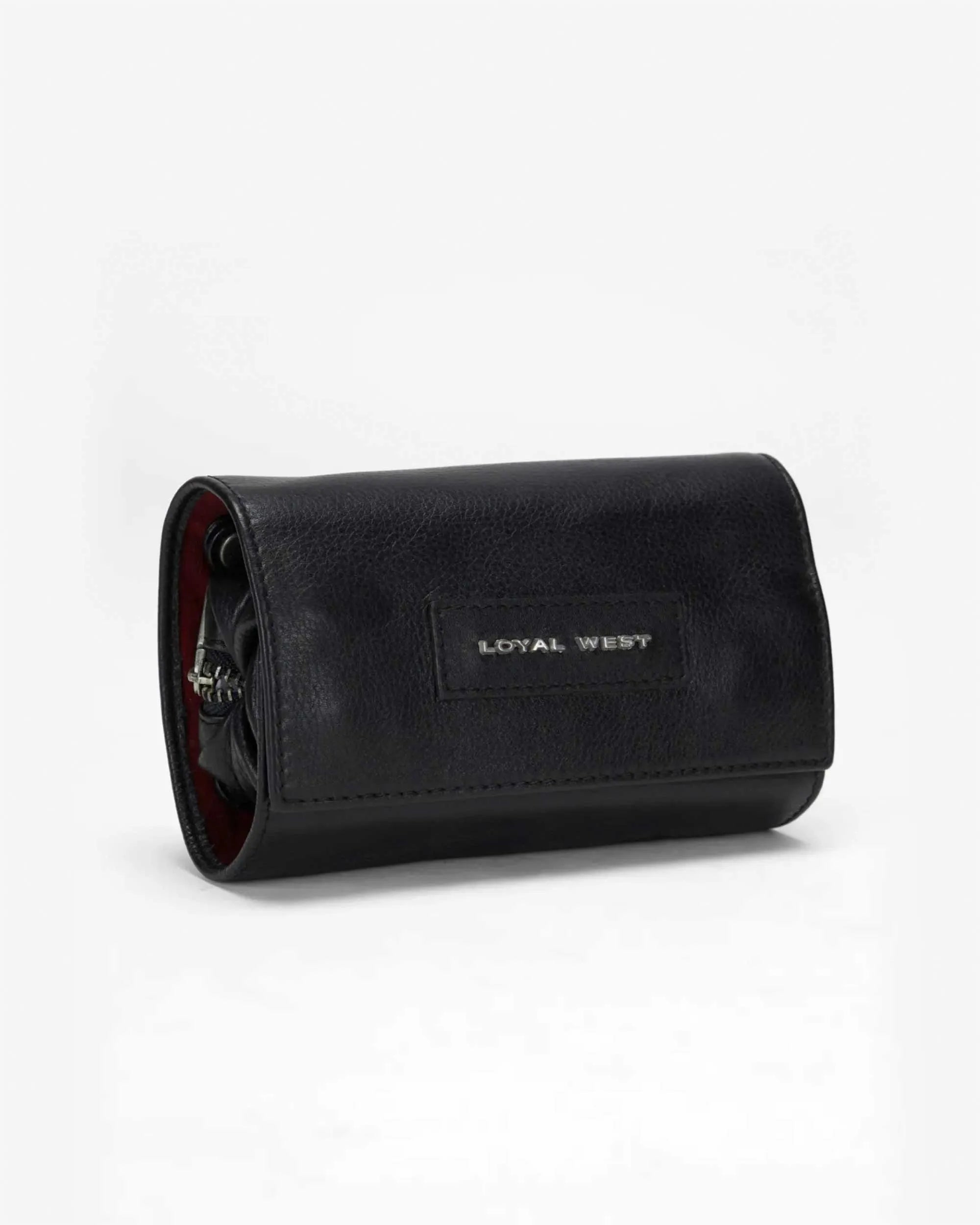 Canyon Jewelry Case In Calf Leather - Black