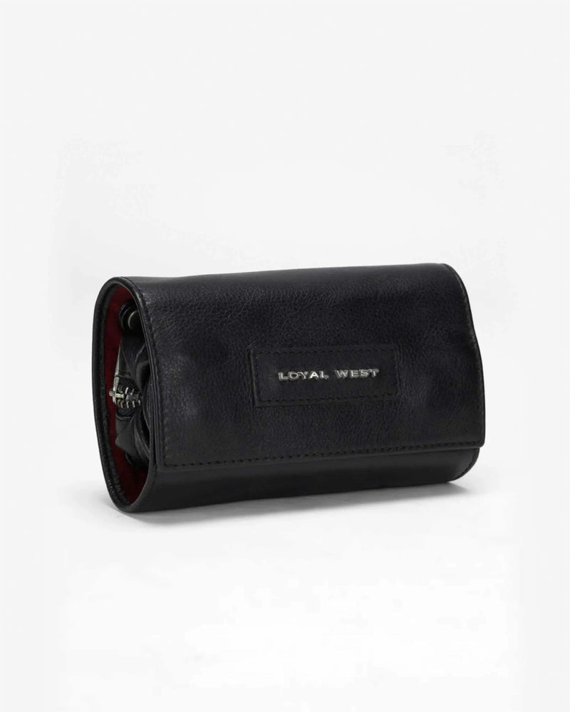 Canyon Jewelry Case In Calf Leather - Black