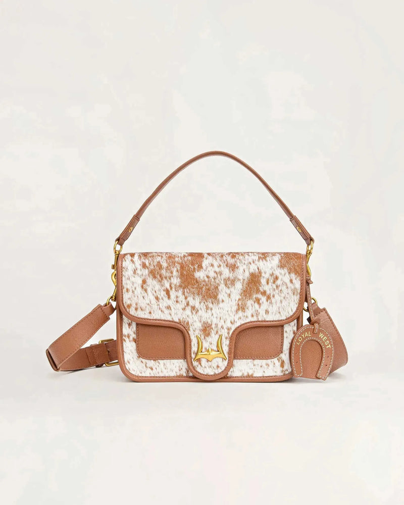 Shell Medium Purse – Brown & White