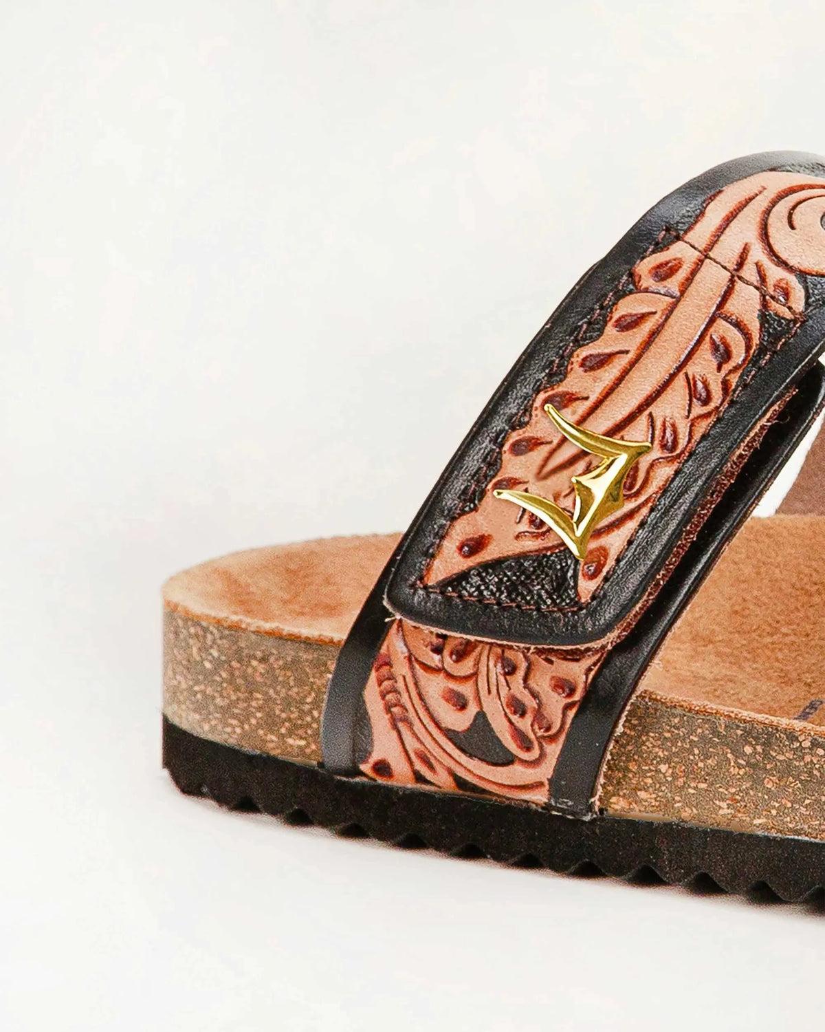 Deen Canyon Sandals - Handtooled Leather
