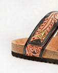 Deen Canyon Sandals - Handtooled Leather