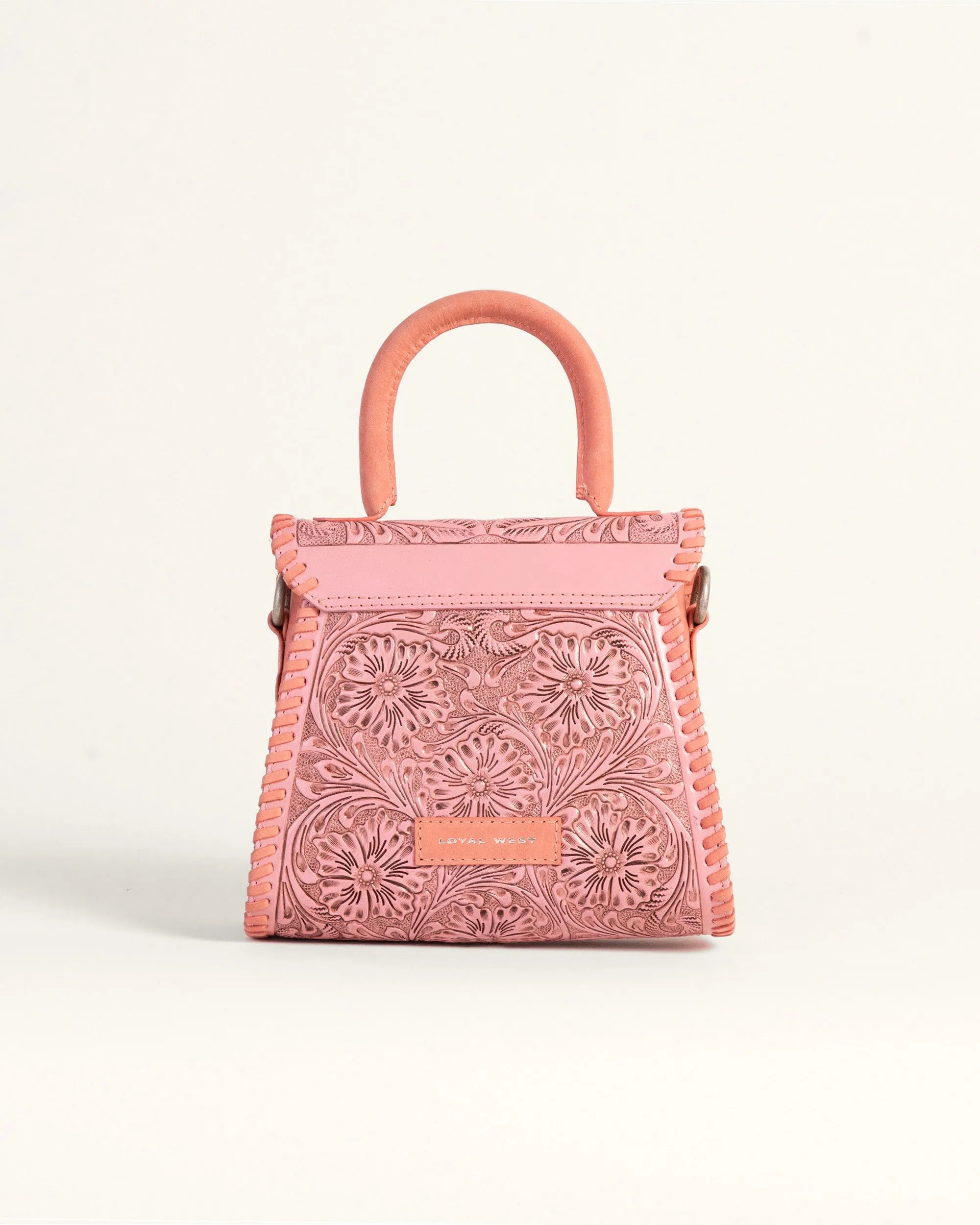 Leon Mini Handle Purse - Pink