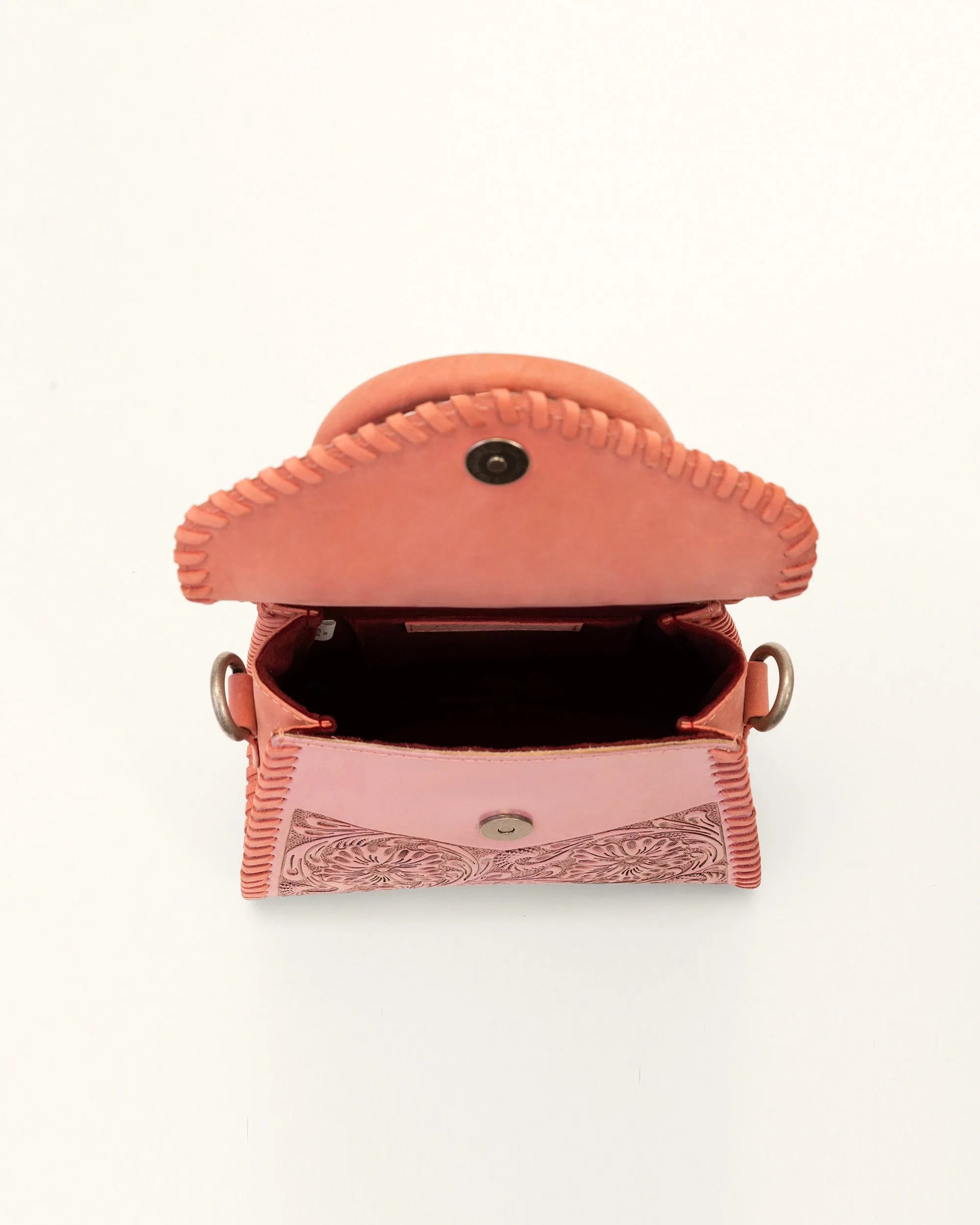 Leon Mini Handle Purse - Pink