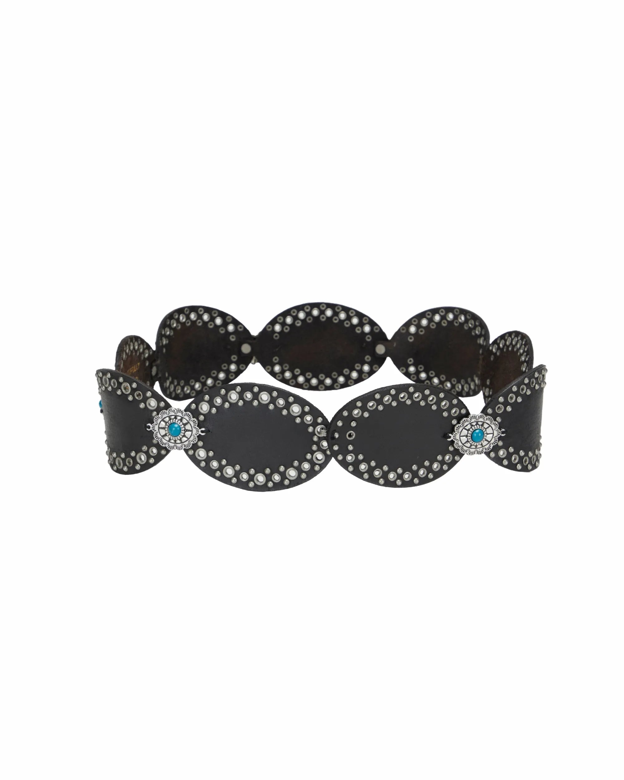 Alta Buena Leather Belt In Calfskin-Black