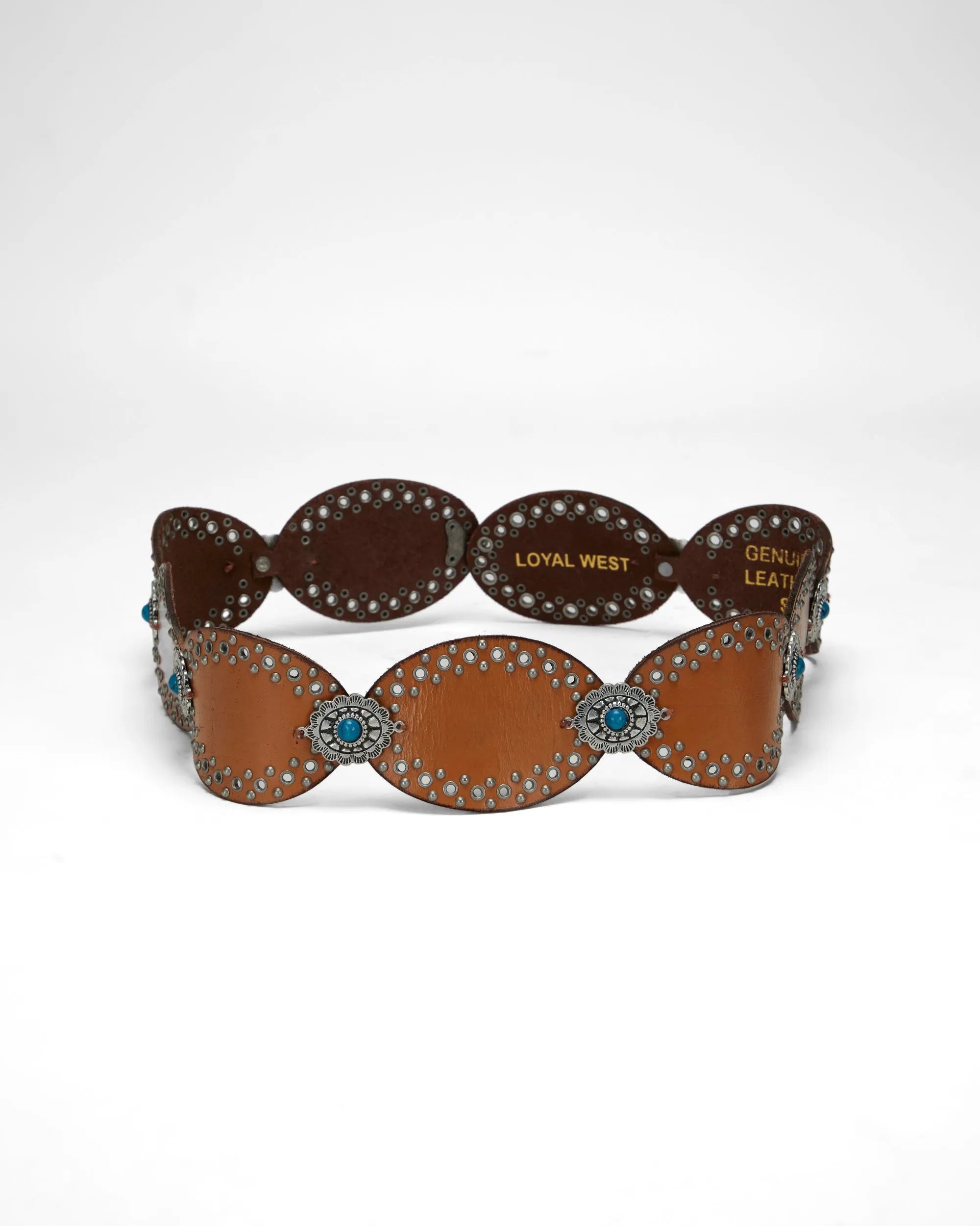 Alta Buena Leather Belt In Calfskin-Brown