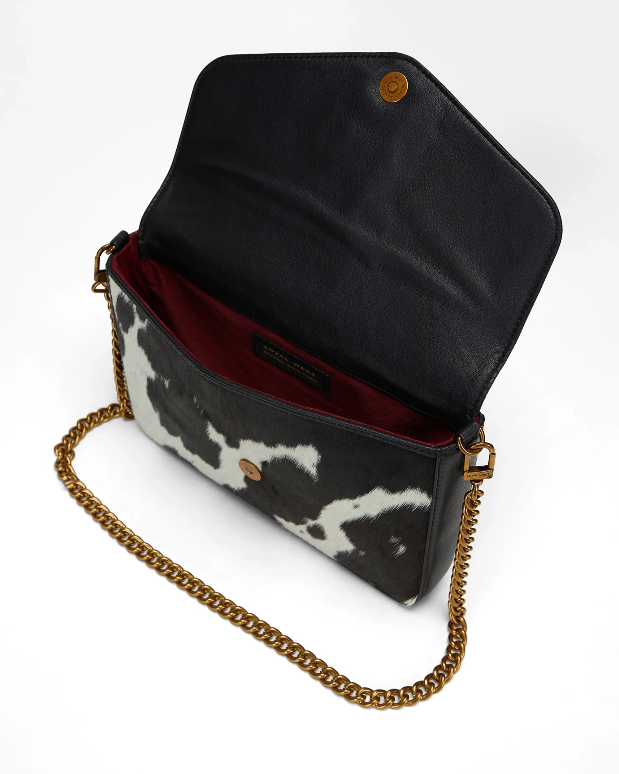 LW On The Go Medium Chain Bag In Cowhide And  Calfskin