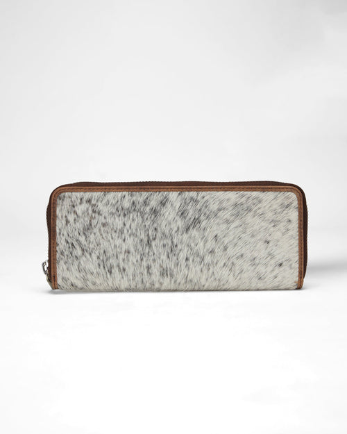 Ranch Road Jewelery Case In Brown & White Cowhide