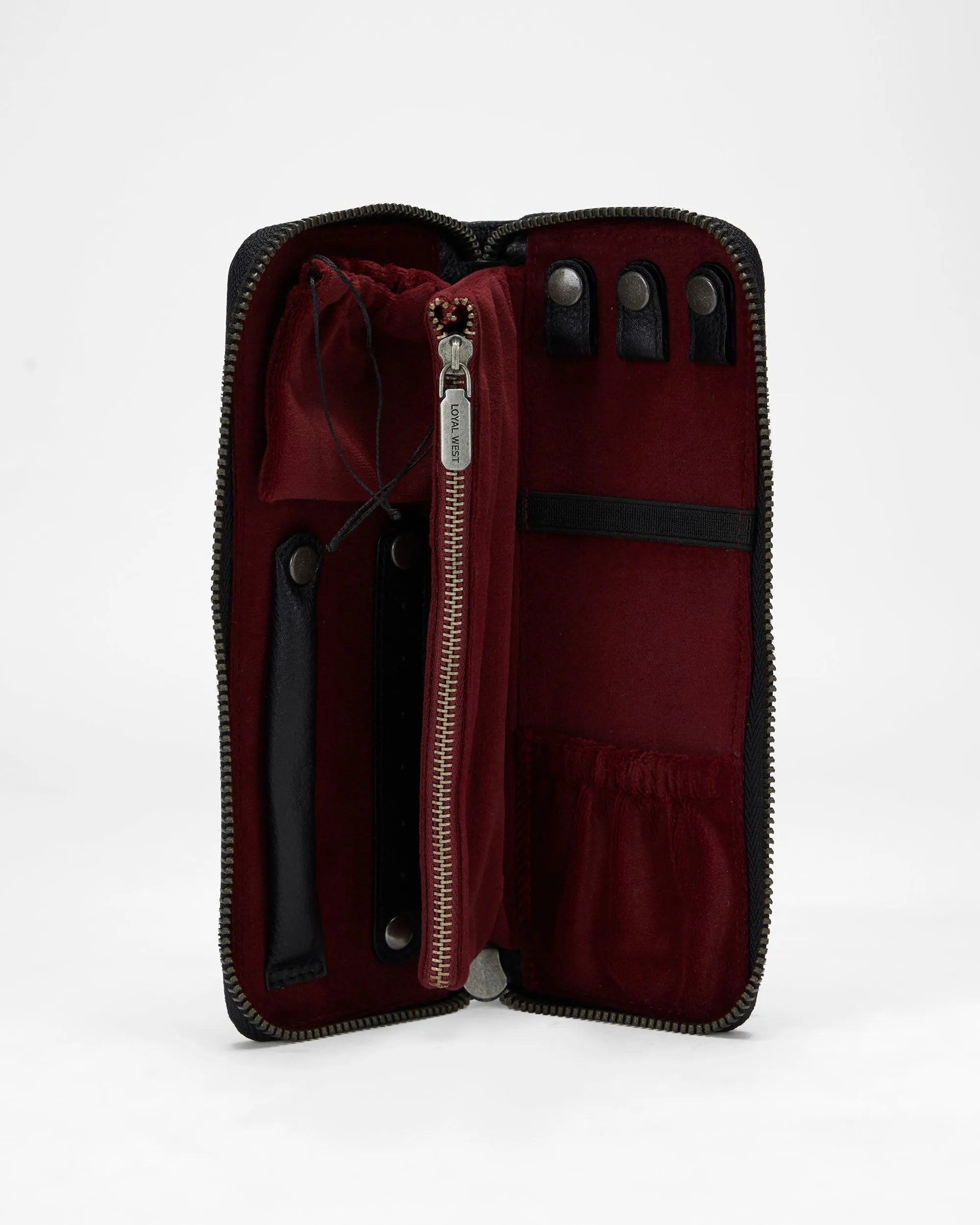 Ranch Road Jewelery Case In Calf Leather - Black