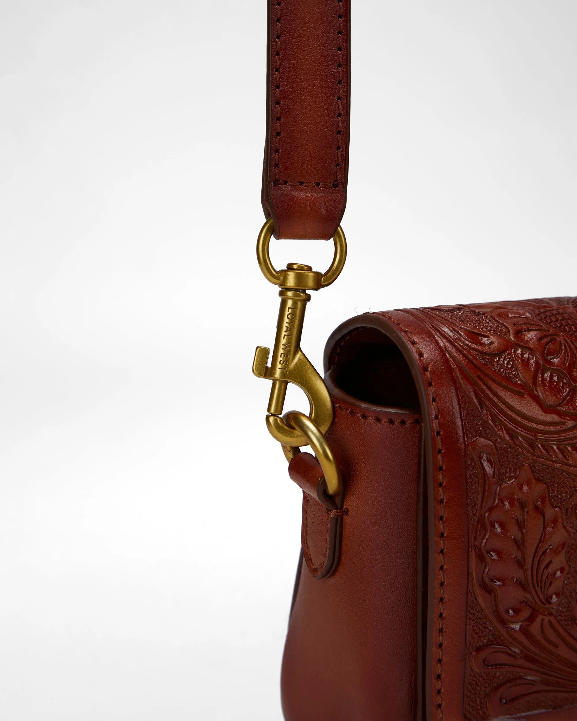 Savi Mini Bag In  Handtooled Leather