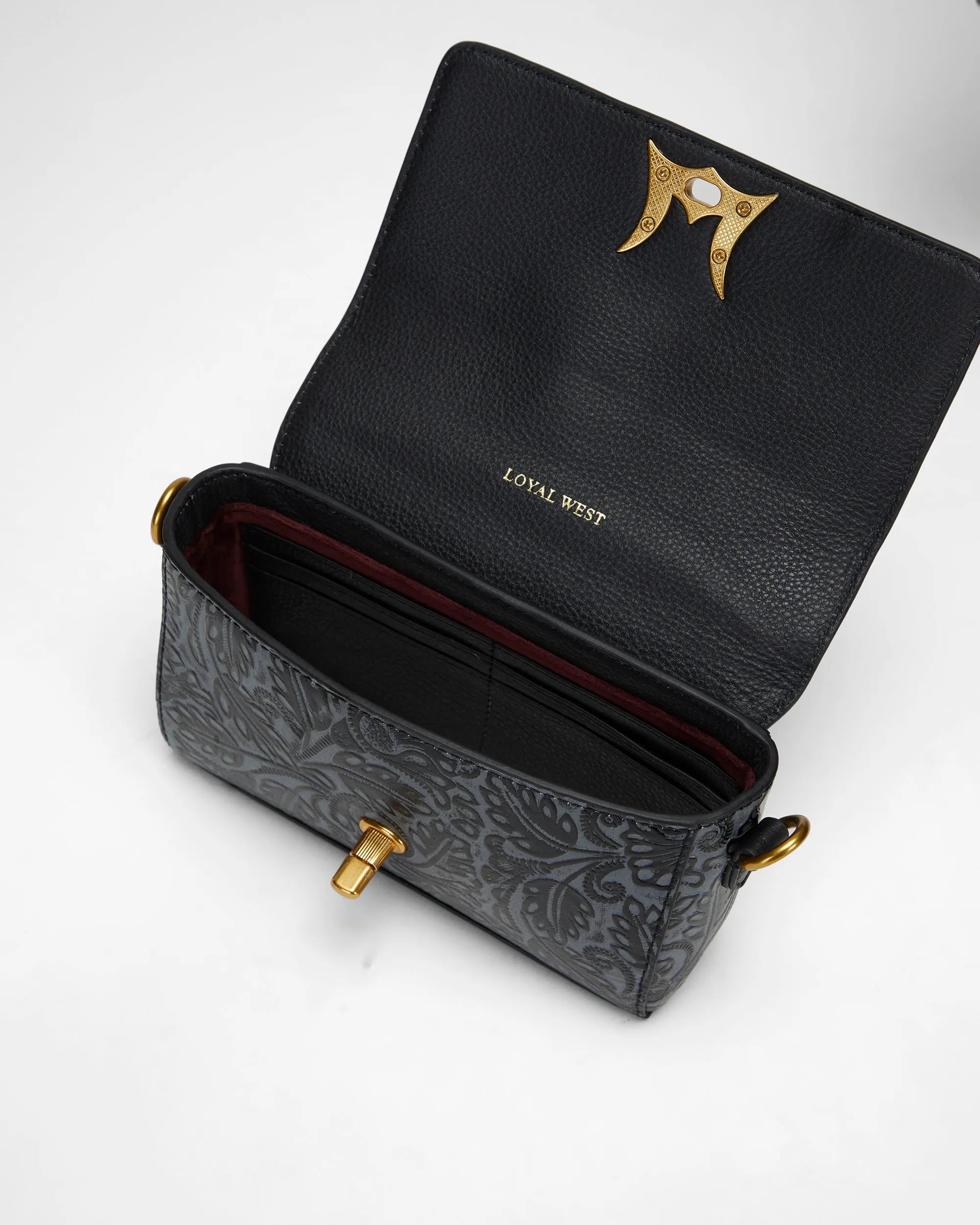 Savi Mini Bag In  Calf Leather - Black