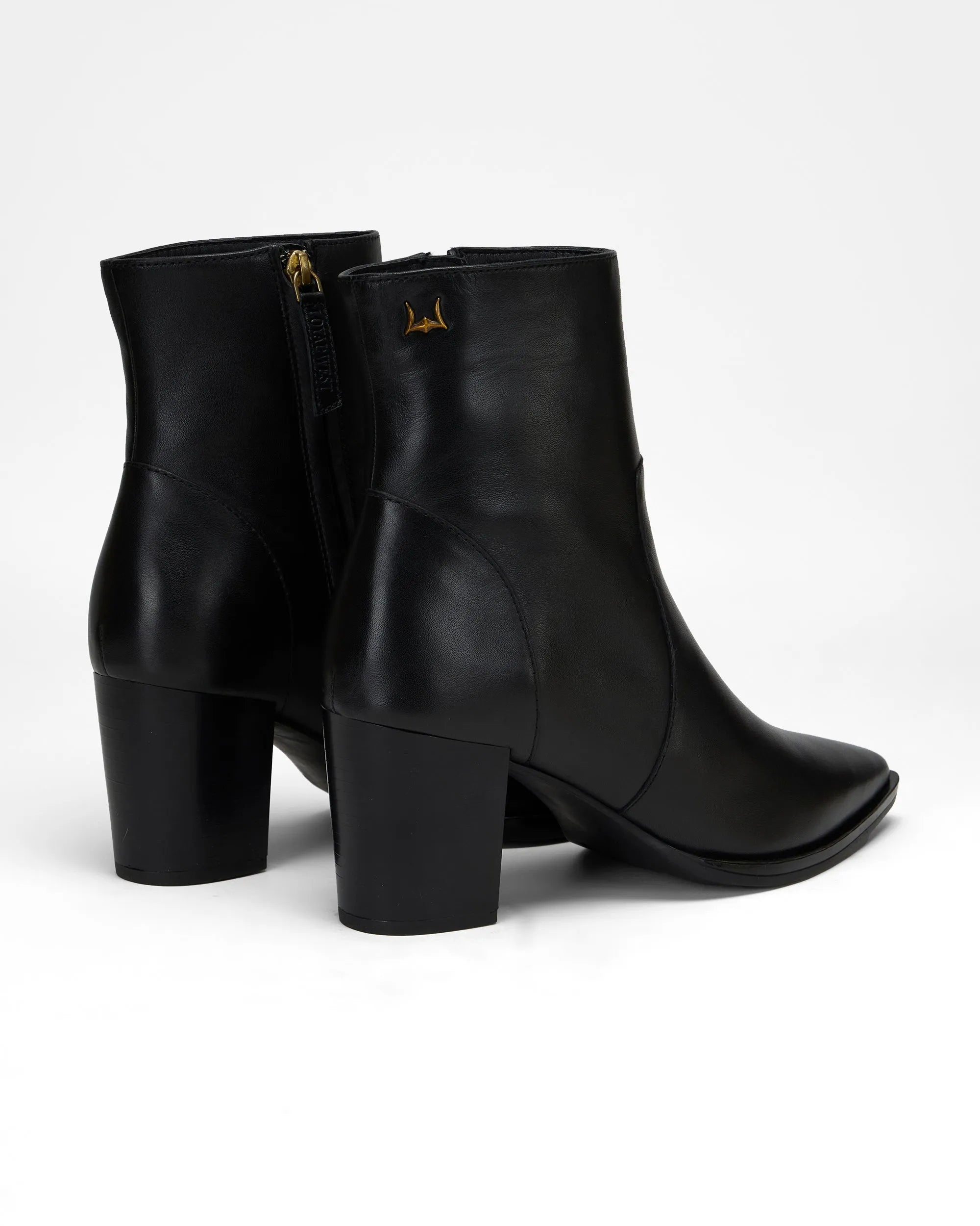 Pointed Leather Booties