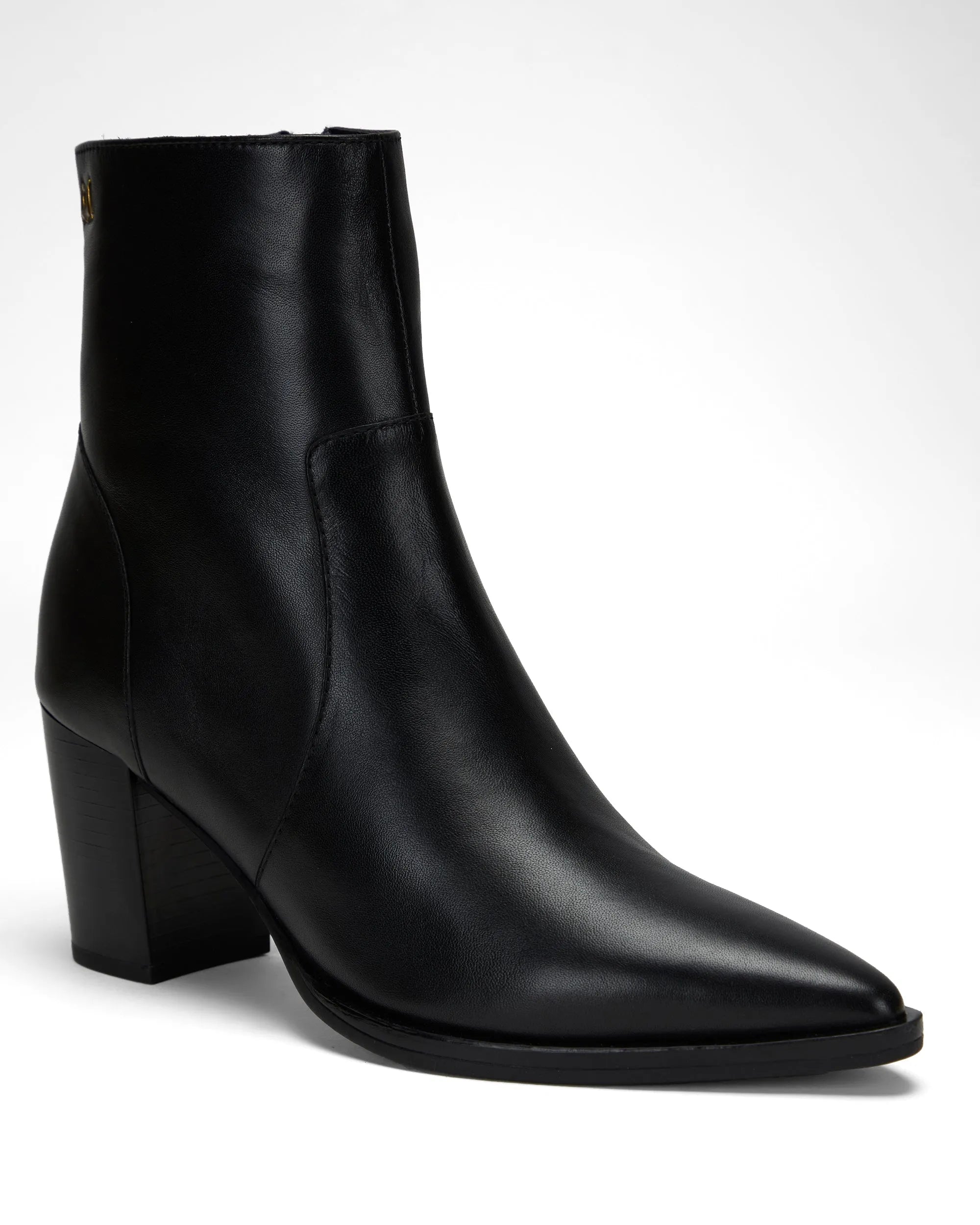 Pointed Leather Booties