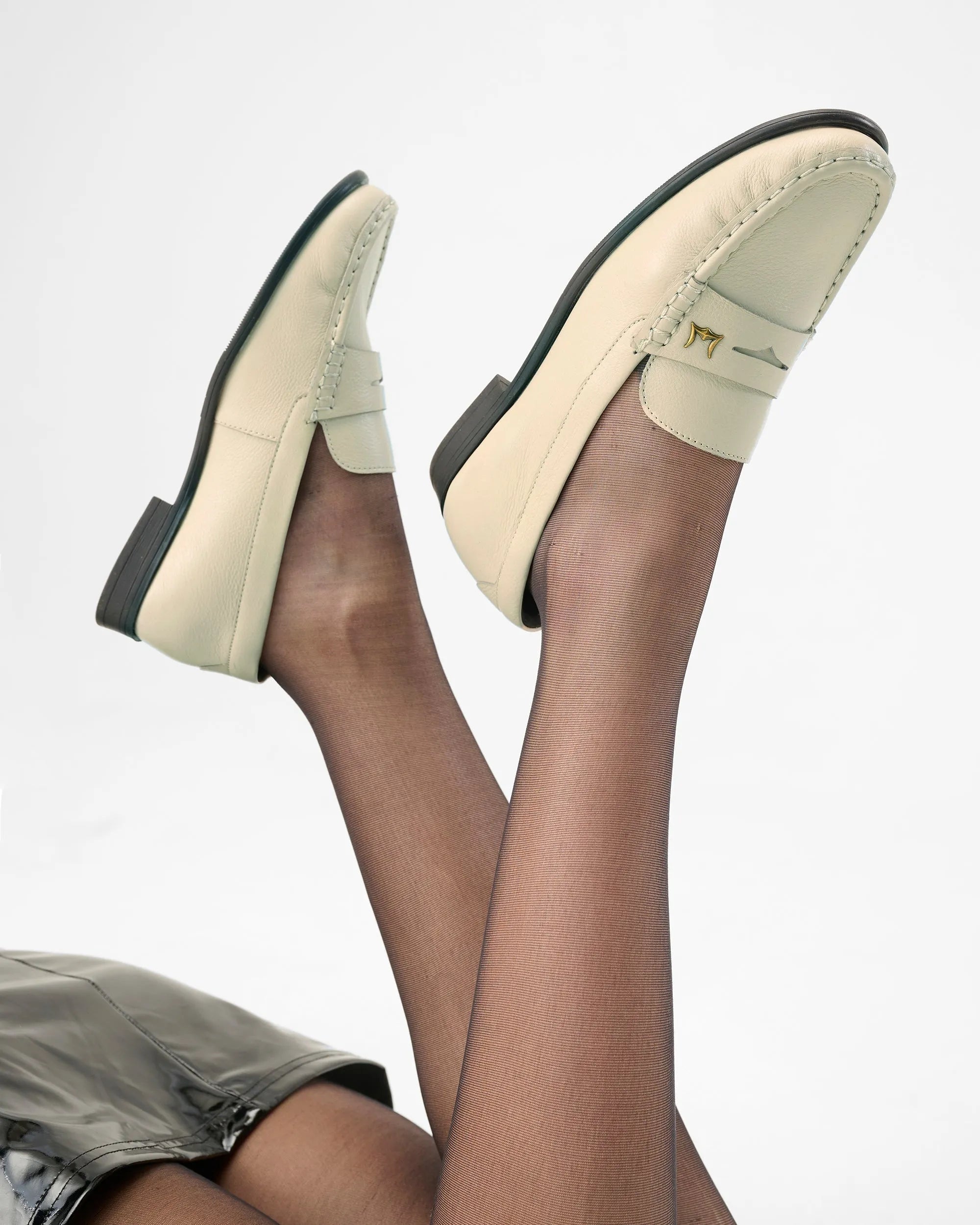Leather Loafers - White