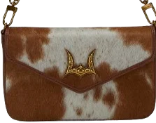 Brown & White Cowhide And Calfskin