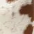 Brown and White Cowhide