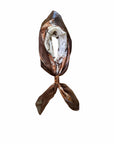 Daylight'S Ballet Silk Scarves With Handtooled Leather Slider - Bone & Saddle
